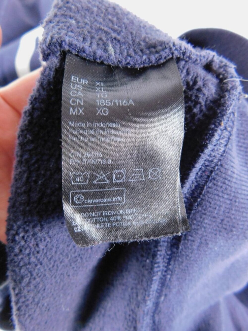 H&M Sweatshirt Mens XL Blue NASA Space Logo USA Flag Fleece Crew Neck Pullover - Picture 8 of 10
